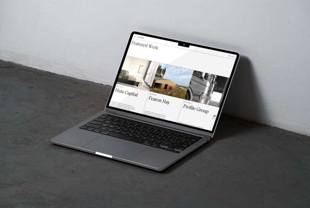 Macbook Pro showing Author Digital Website